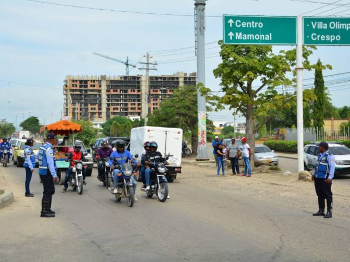 Implementan plan de movilidad en el ingreso a Cartagena por la Cordialidad
