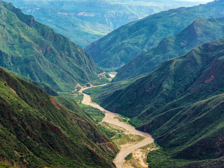 El río Chicamocha que se encuentra cerca a Bucaramanga, Colombia (Getty Images)