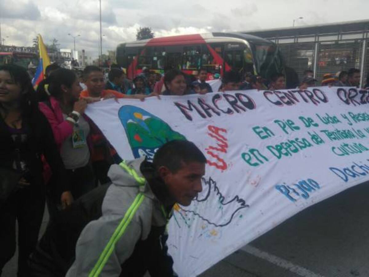 Boyacá: Indígenas U’wa de Cubará exigen con caminata en Bogotá implementar acuerdos de paz