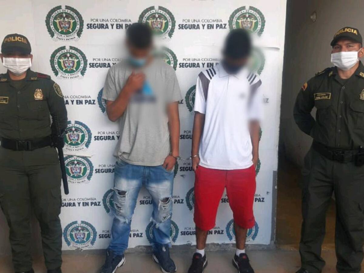 Capturados dos hombres que hurtaron a menor en Ibagué