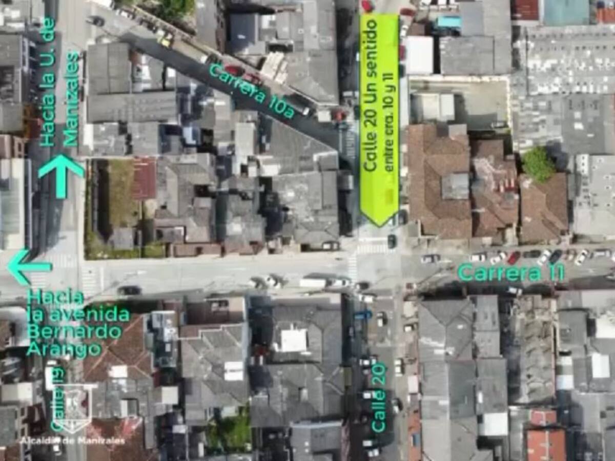 Inició el cambio de sentido en varias vías de Campohermoso en Manizales