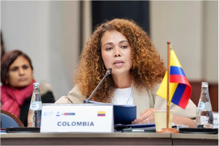 Ministra de Ciencia, Yesenia Olaya/ foto vía Ministerio de Ciencia Tecnología e Innovación