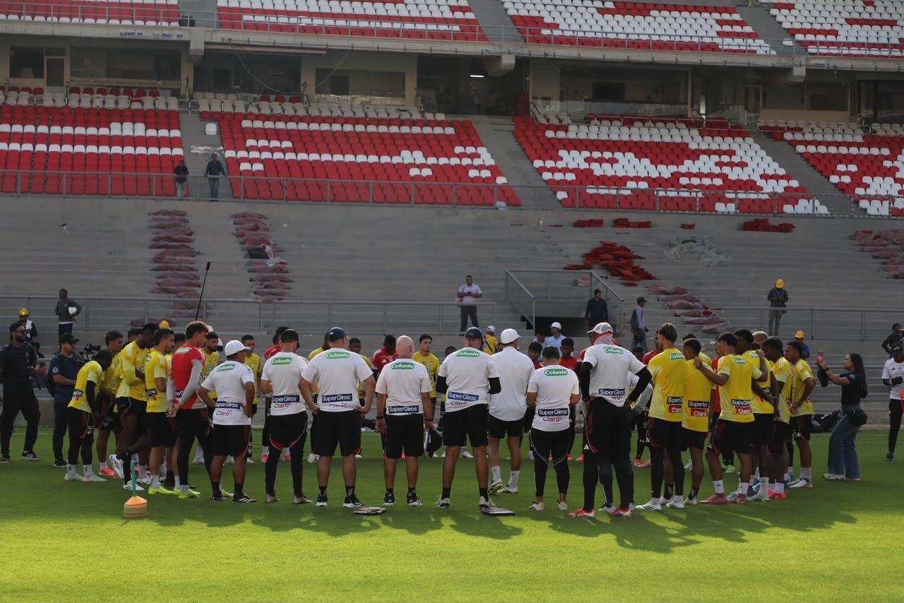 Entrenamiento de Junior en el estadio Metropolitano. Foto: Alcaldía de Barranquilla.