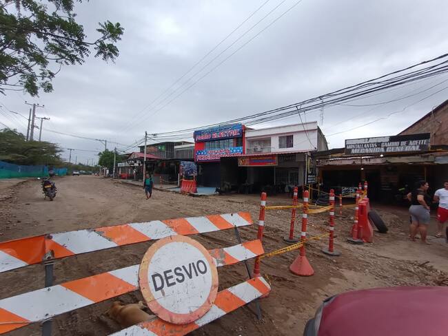 Comerciantes del barrio Las Américas piden que se concluyan las obras.