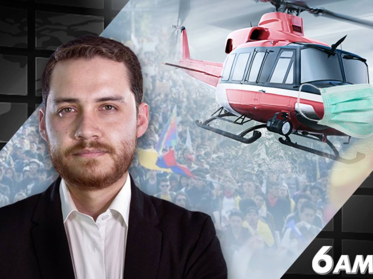 "Sobrevuelo a un país en paro"