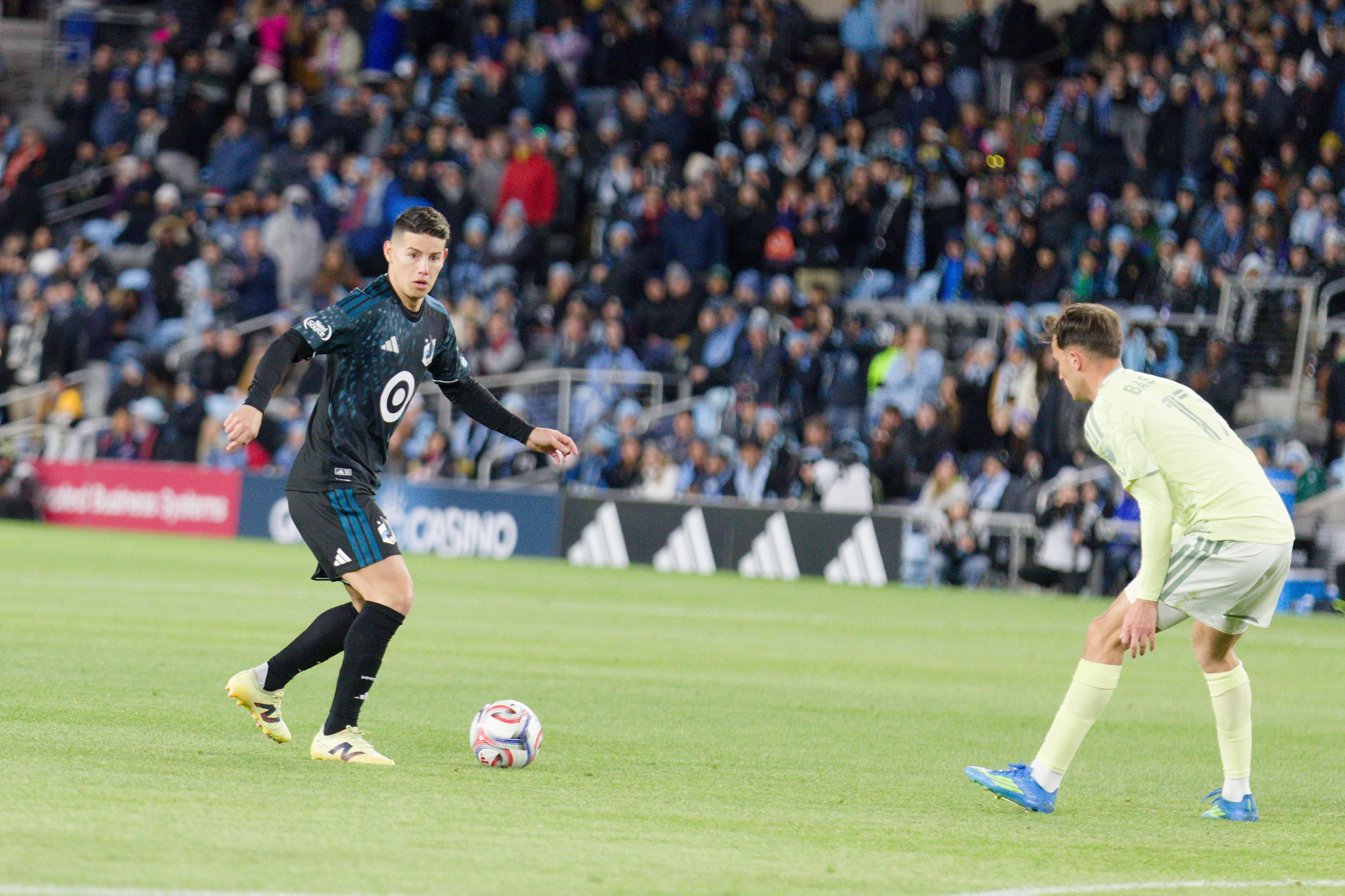 James Rodríguez durante sus pocos minutos ante el Portland Timbers. (Photo by Jeremy Olson/ISI Photos/ISI Photos via Getty Images)