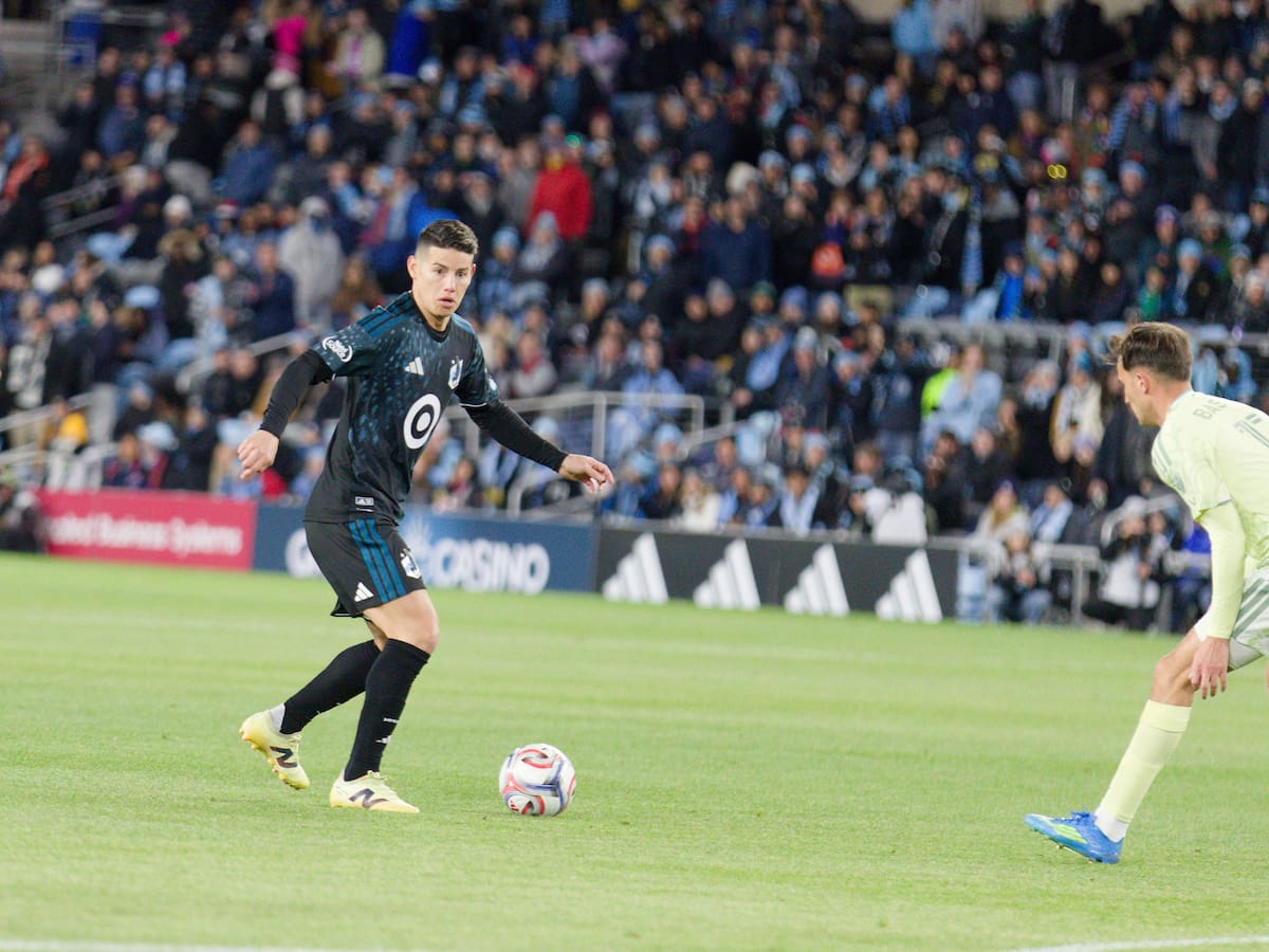 James Rodríguez sigue generando preocupación en Minnesota: Ingresó al minuto 90 ante el Portland