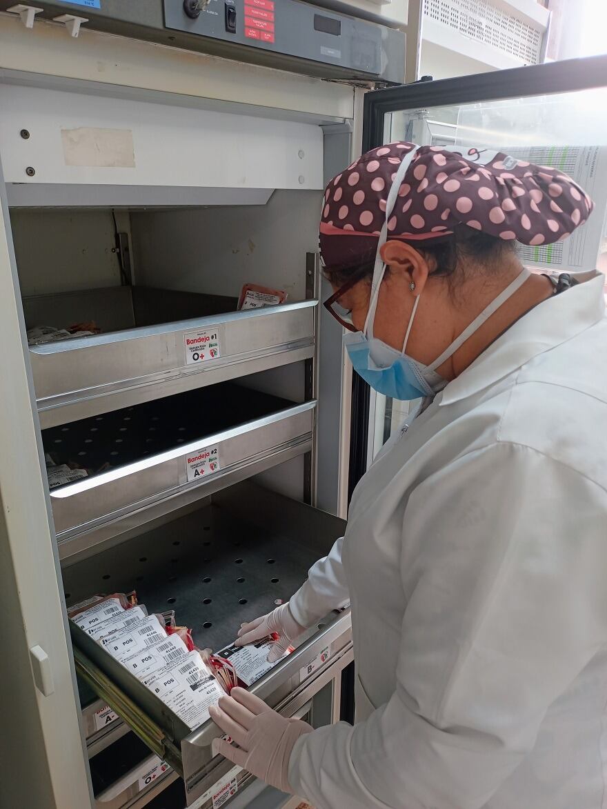 Banco de sangre-Cortesía hospital San Juan de Dios