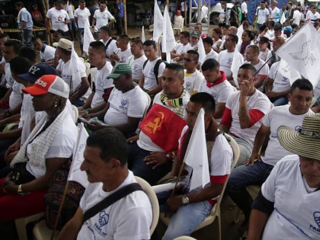 Ceremonia simbólica de dejación de armas por parte de las FARC.