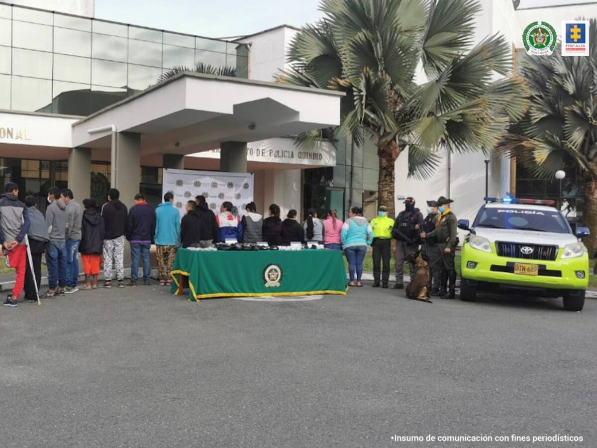 Desarticulada la banda ‘Los del Hueco’ en Quindío, dedicada a homicidios y tráfico