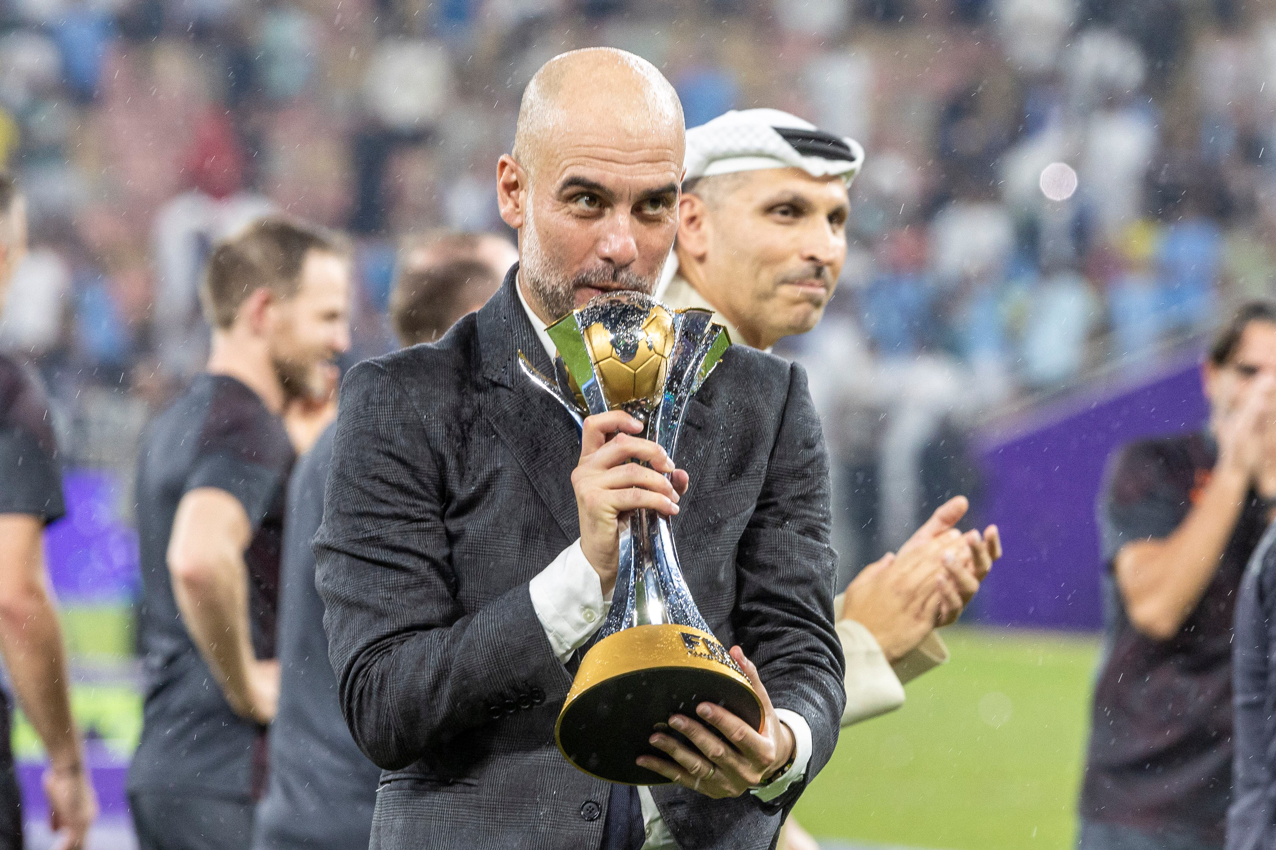 Pep Guardiola tras vencer a Fluminense | Foto: Richard Callis/Eurasia Sport Images/Getty Images