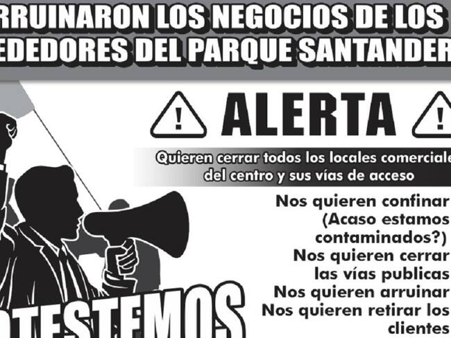 Amenaza de cierre de establecimientos en el centro de Cúcuta