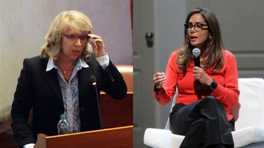 Cecilia Álvarez y Gina Parody. Foto: Colprensa