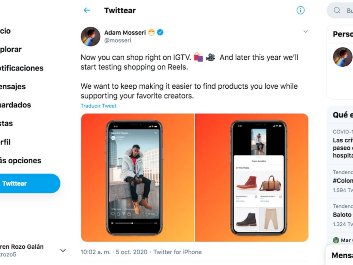 Instagram permite hacer compras desde IGTV