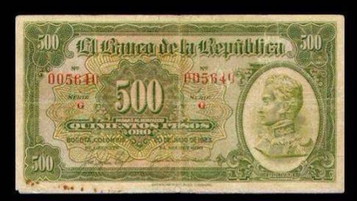 Billete de 500 pesos - Foto: @MonedasColombia