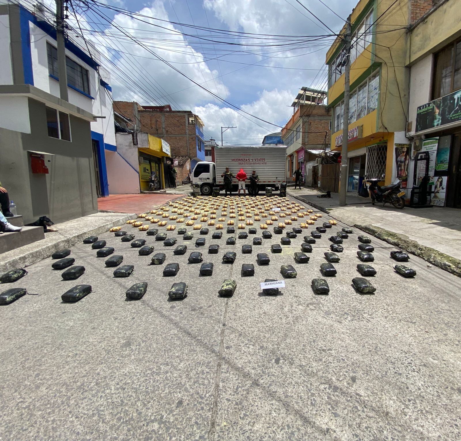 Marihuana decomisada en Nariño. Foto: Policía Nacional