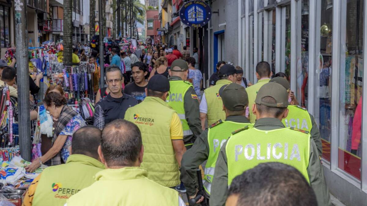 Operativos en el centro de Pereira para recuperar el espacio púbico