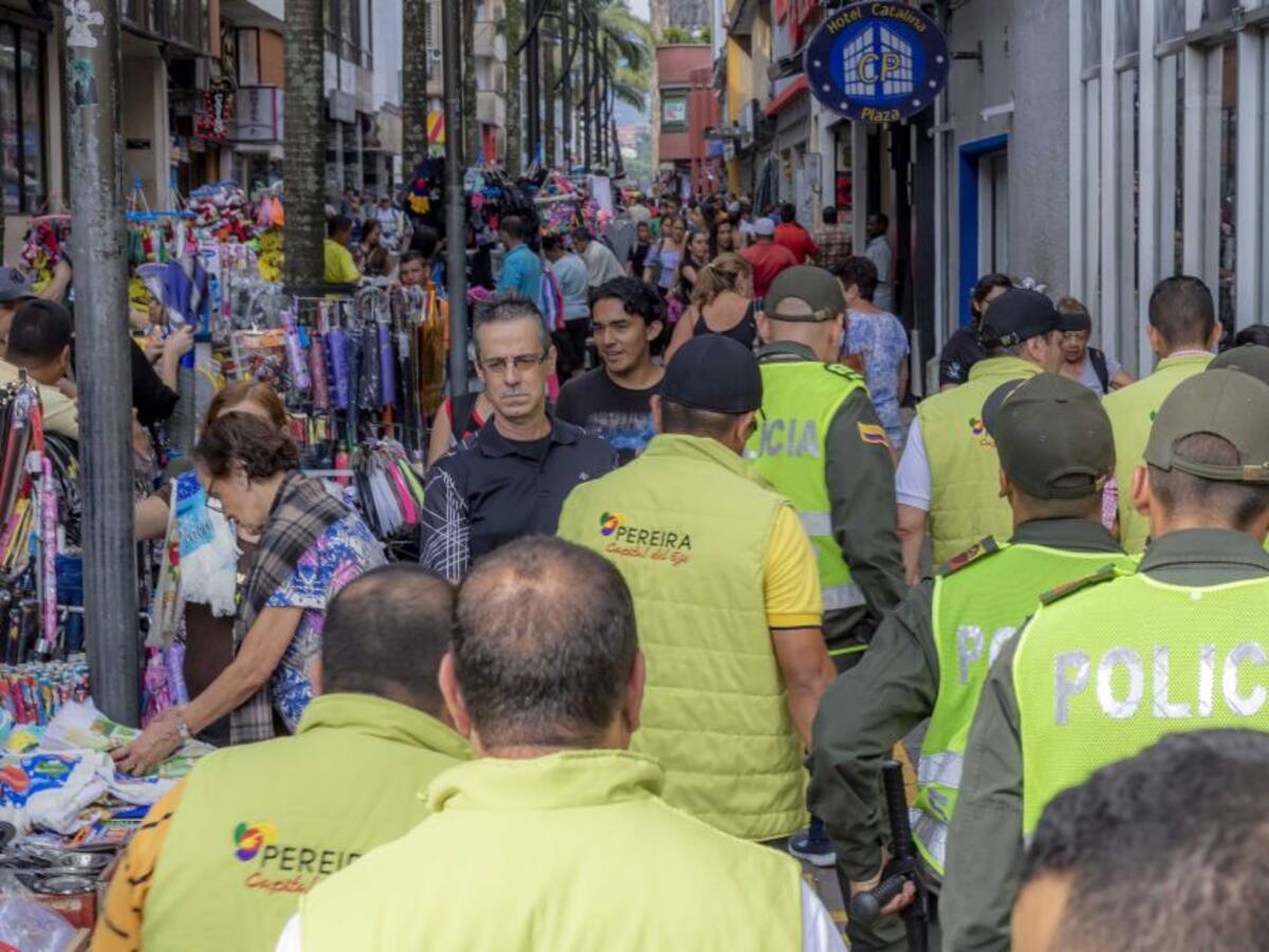 Operativos en el centro de Pereira para recuperar el espacio púbico