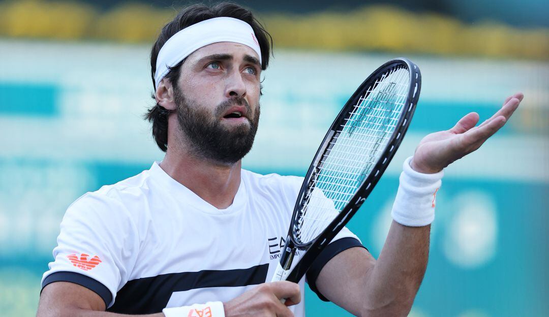 Nikoloz Basilashvili, tenista georgiano que avanzó a la final del Masters 1000 de Indian Wells.