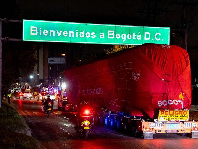 Llegaron los vagones del metro a Bogotá. Foto: Alcaldía de Bogotá.