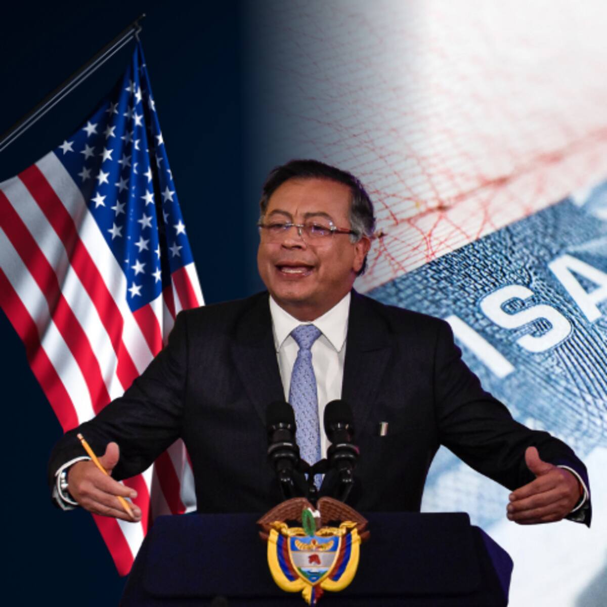 Presidente Gustavo Petro anunció que EE.UU. le devolvió la visa hasta el fin de su mandato