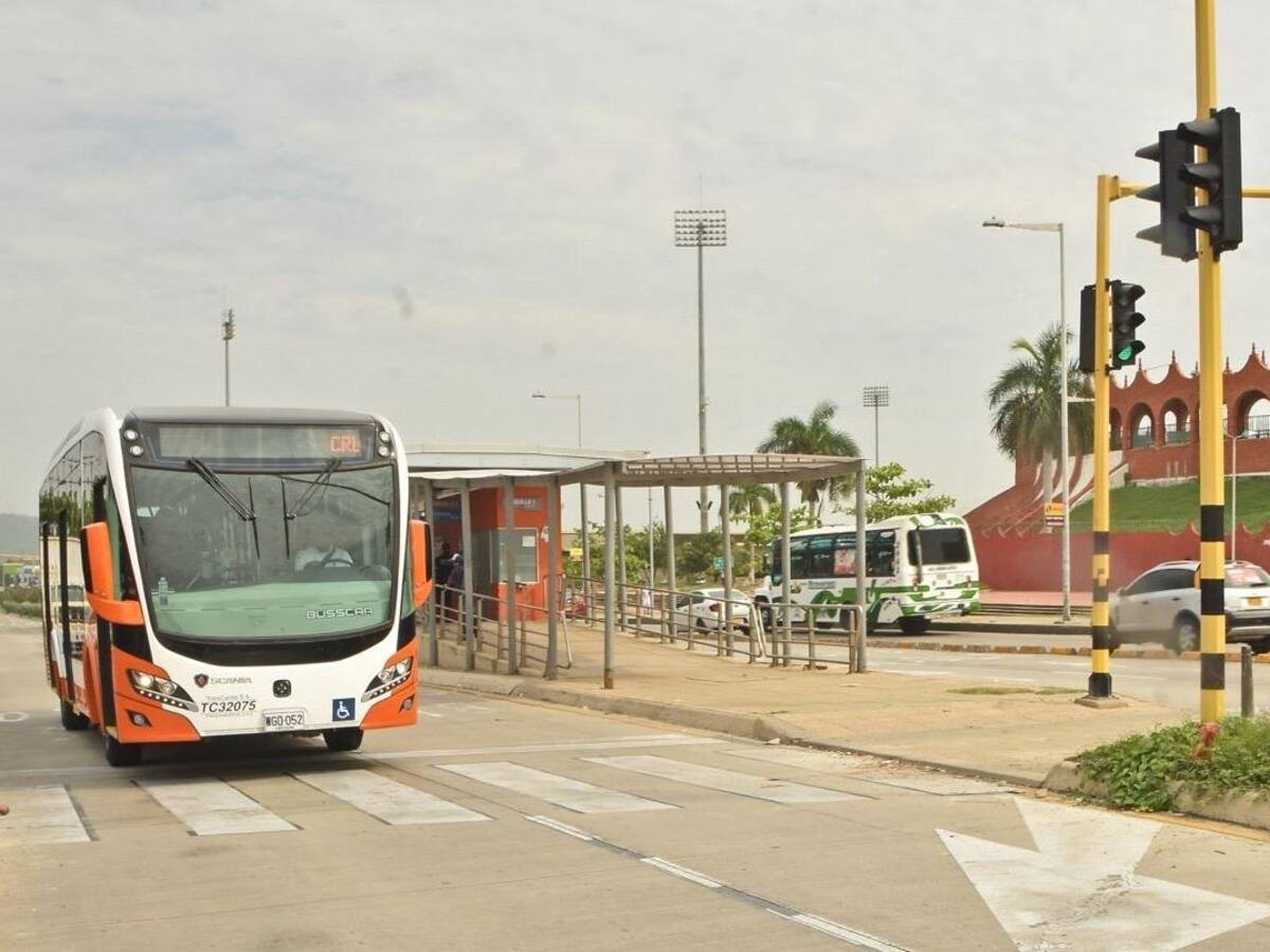 Transcaribe aumenta cobertura en estación Villa Olímpica para el duelo entre Junior y Palmeiras