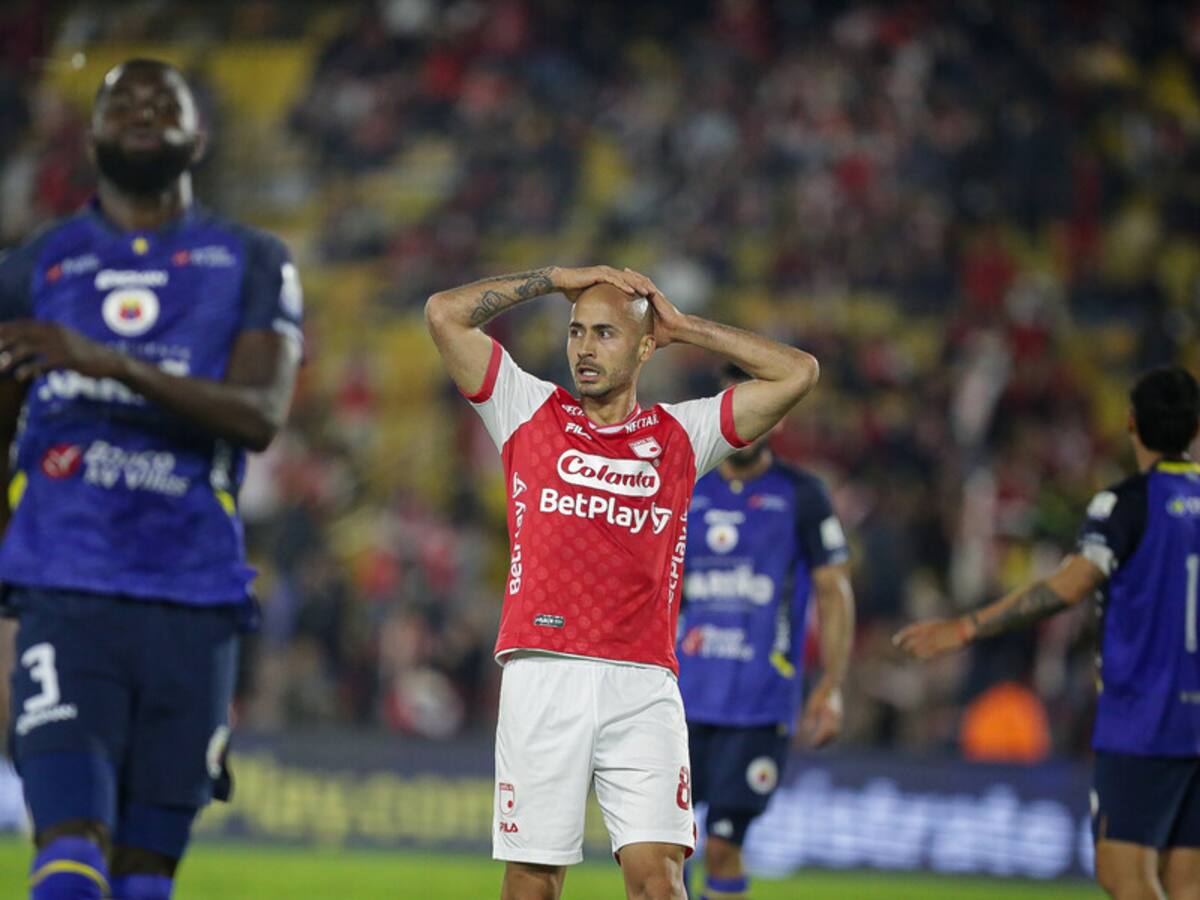 Santa Fe queda eliminado de la Liga, luego de perder agónicamente con Pasto en El Campín