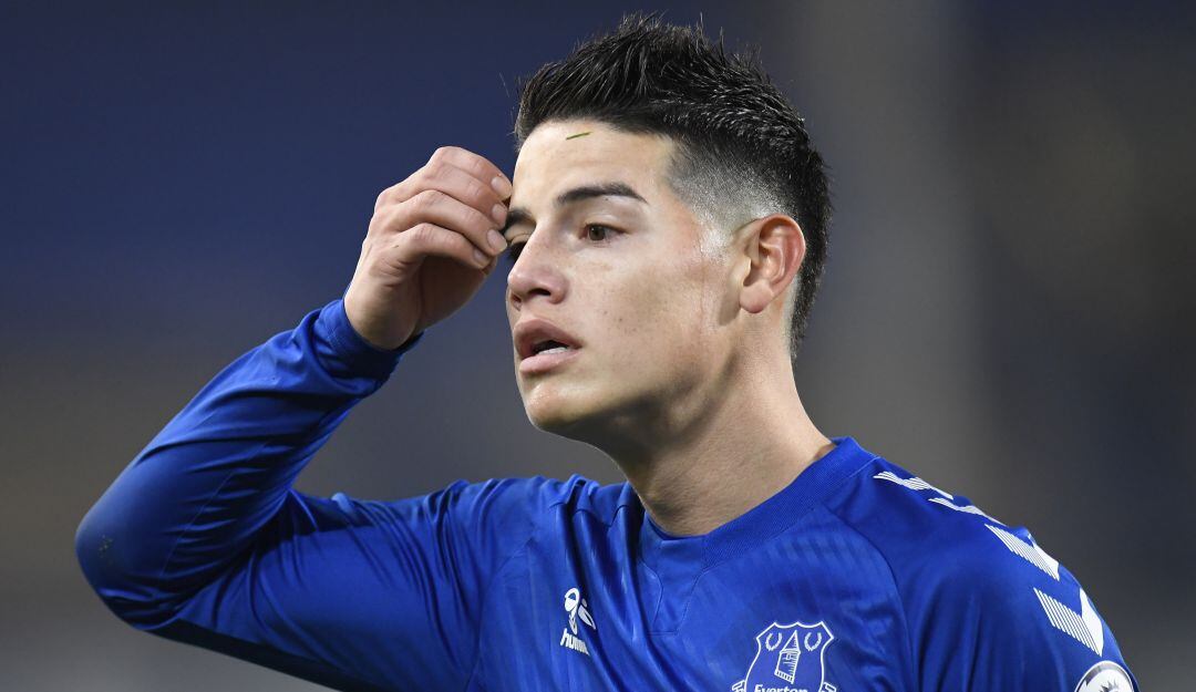 James Rodríguez, jugador del Everton