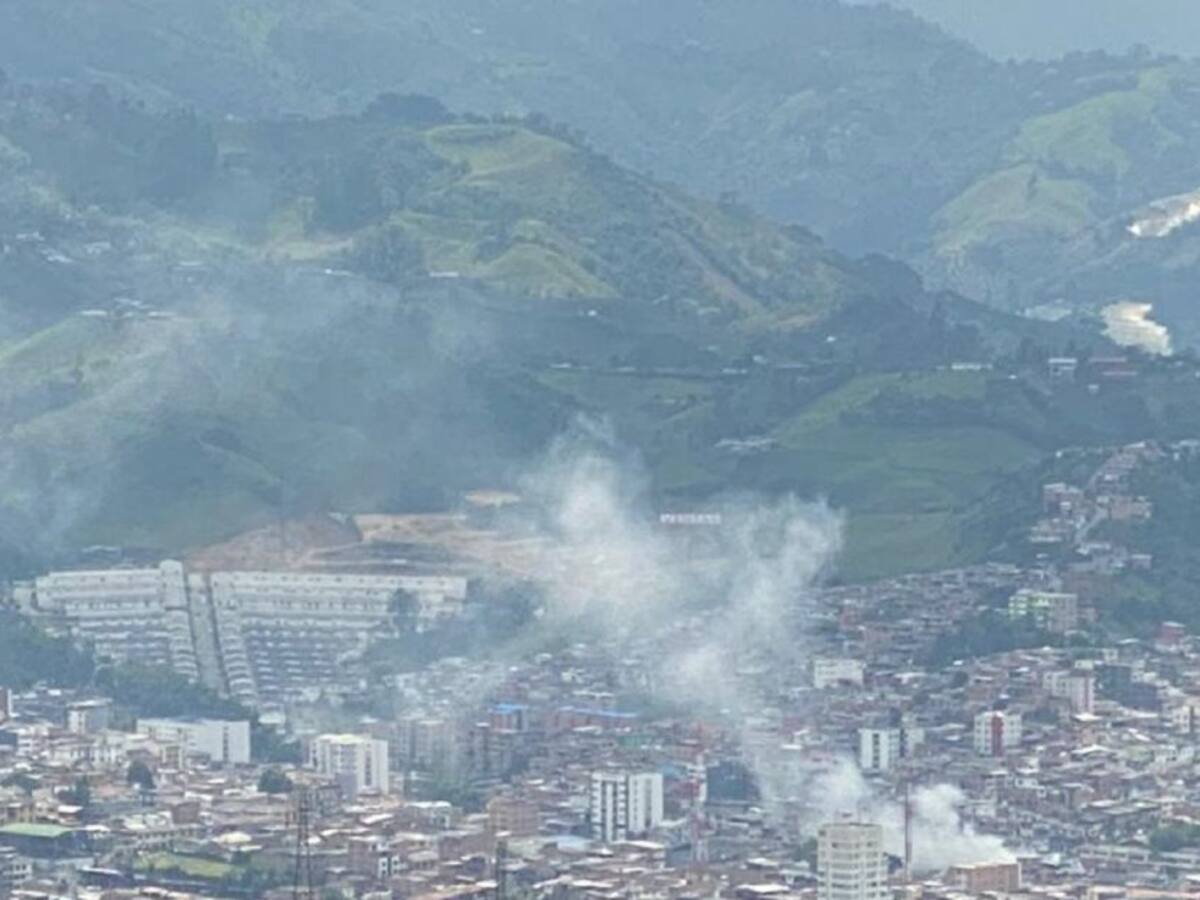 Se registra un incendio en el municipio de Villamaría, Caldas