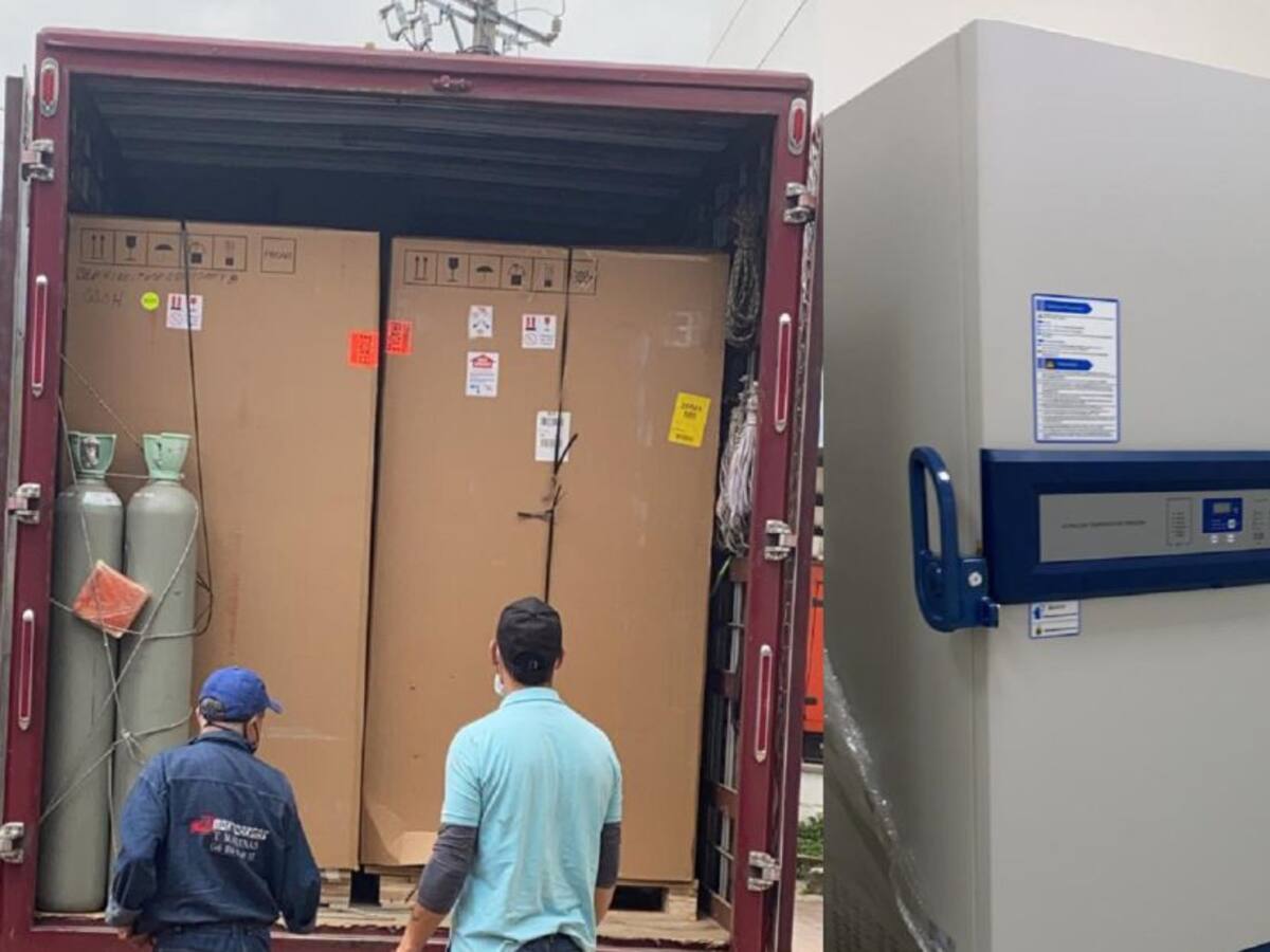 El Tolima recibió un ultracongeladorpara guardar las vacunas
