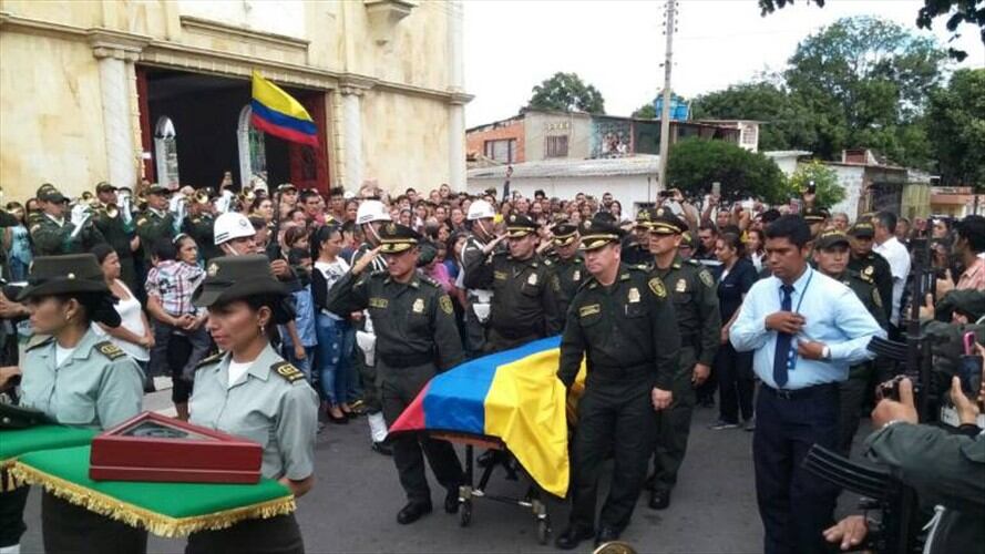 Con honores, la Policía despide al patrullero asesinado en San Calixto / Mecuc. Foto: Policía Metropolitana de Cúcuta