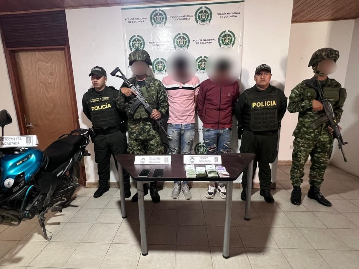 Caen dos presuntos extorsionistas de las disidencias de Calarcá en el suroriente del Tolima