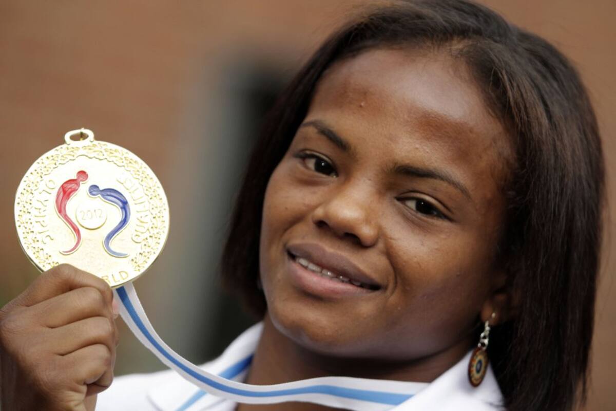 Jackeline Rentería es la segunda colombiana con dos preseas olímpicas. En la competencia lucha de 55 kg logró dos medallas de bronce, la primera en Pekín 2008  y la segunda en Londres 2012.