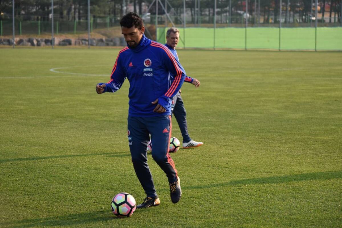 Los jugadores de la Liga Águila y Giovanny Moreno entrenaron.