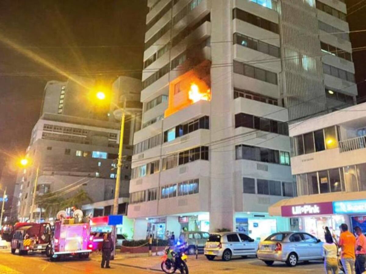 Incendio en apartamento del sector turístico de Cartagena