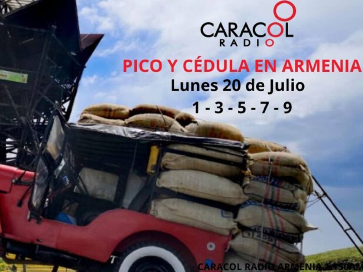 Armenia: Pico y cédula hoy lunes 20 de julio, fin de semana sigue rotación