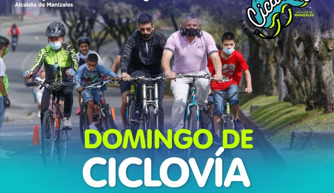 Regresa la ciclovía a Manizales