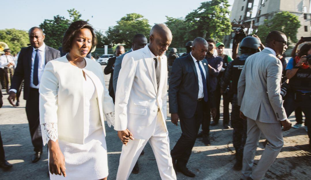 Martine y Jovenel Moise