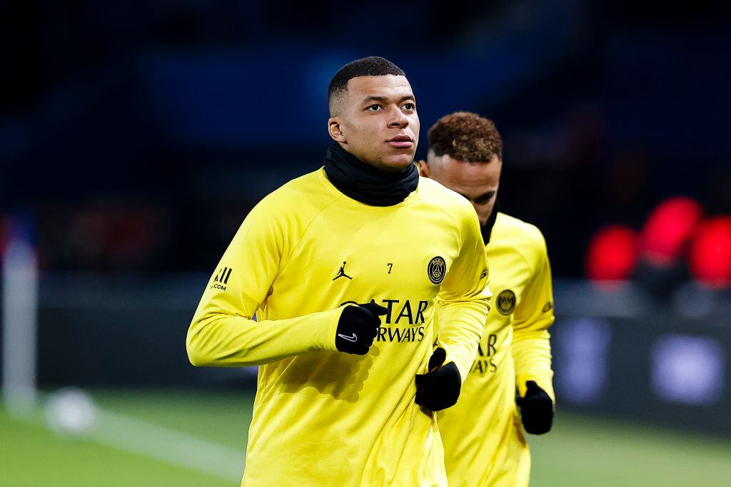 Kylian Mbappé en un entrenamiento con el PSG (Photo by Antonio Borga/Eurasia Sport Images/Getty Images)