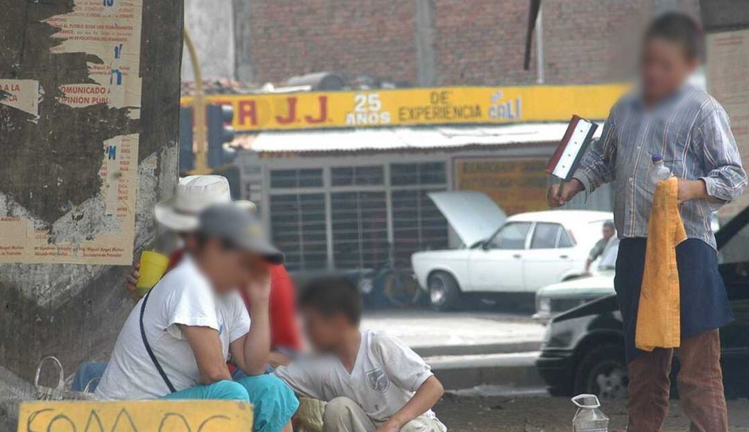 Foto referencia mendicidad. 