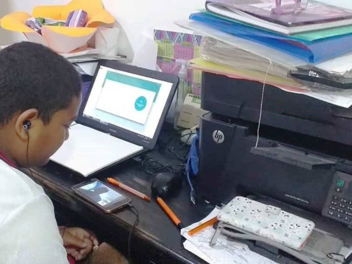 Estudiantes retoman clases escolares sin salir de casa en Magangué