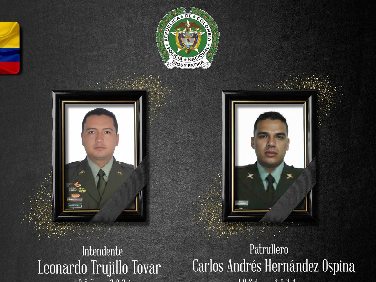 Recompensa de $100 millones por los responsables del asesinato de dos policías en Huila