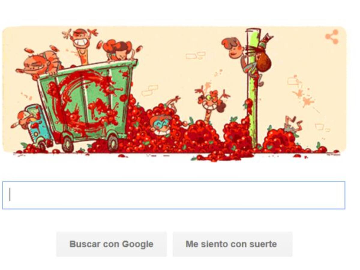 Google celebra la Tomatina con ‘doodle’