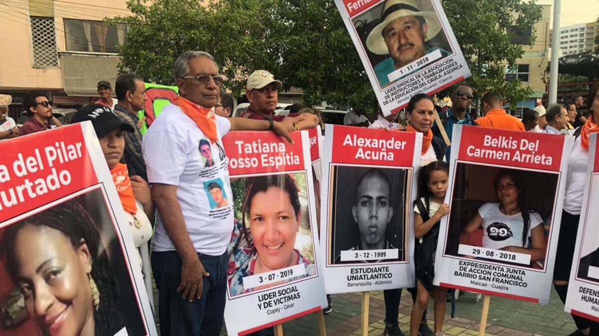 Departamentos con más casos de asesinatos de líderes en Colombia
