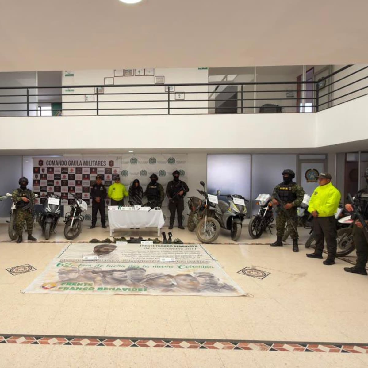Gaula Militar y Policía recuperaron 22 motos robadas en la vía Panamericana