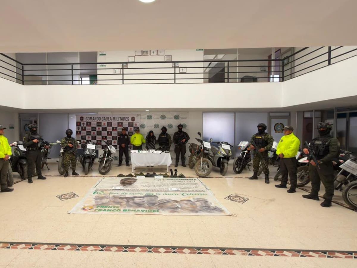 Gaula Militar y Policía recuperaron 22 motos robadas en la vía Panamericana