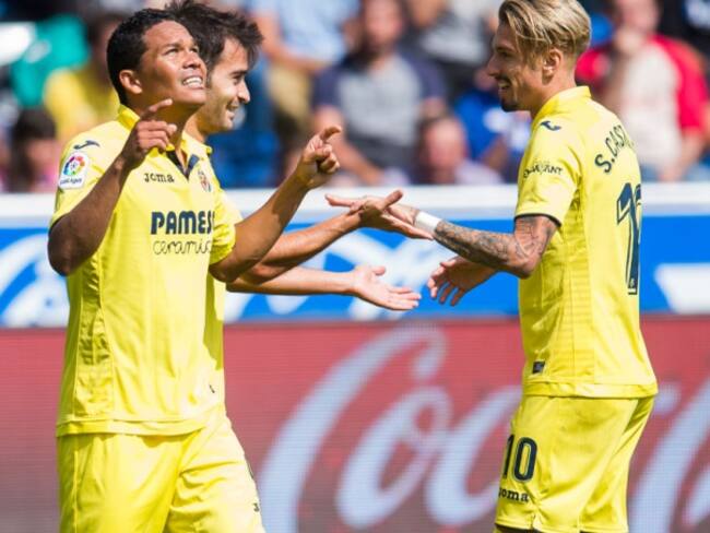 Carlos Bacca anotó en la goleada del Villarreal al Alavés