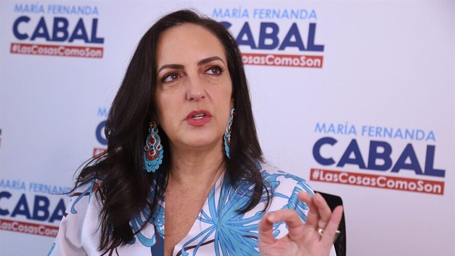 Precandidata presidencial María Fernanda Cabal. Foto: Colprensa-Álvaro Tavera