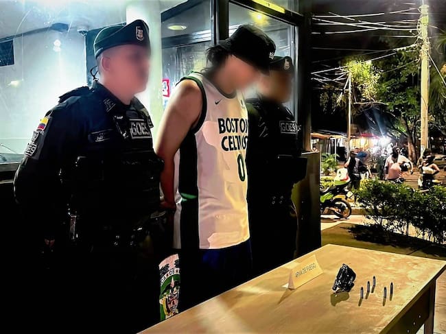 Detenido sospechoso con un revolver en el barrio Olaya Herrera de Cartagena