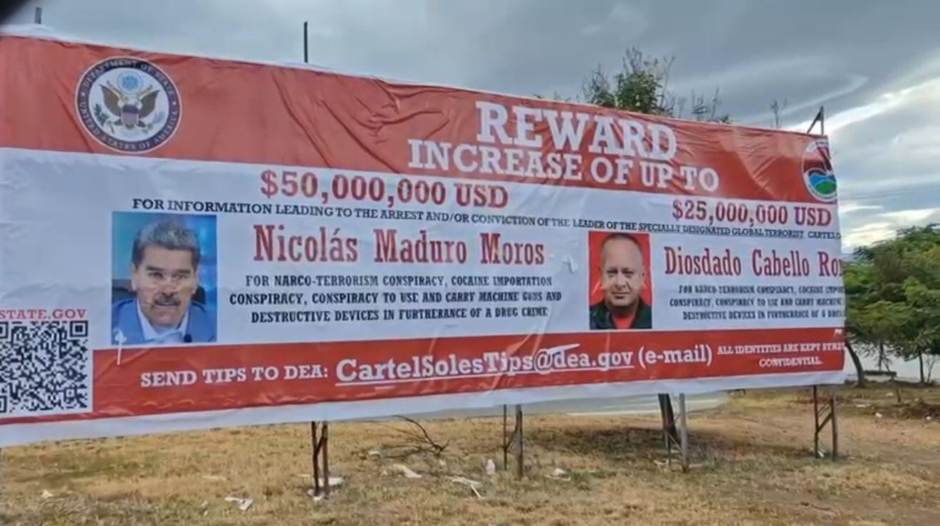 Valla de recompensa en Villa del Rosario. / Foto: Cortesía.